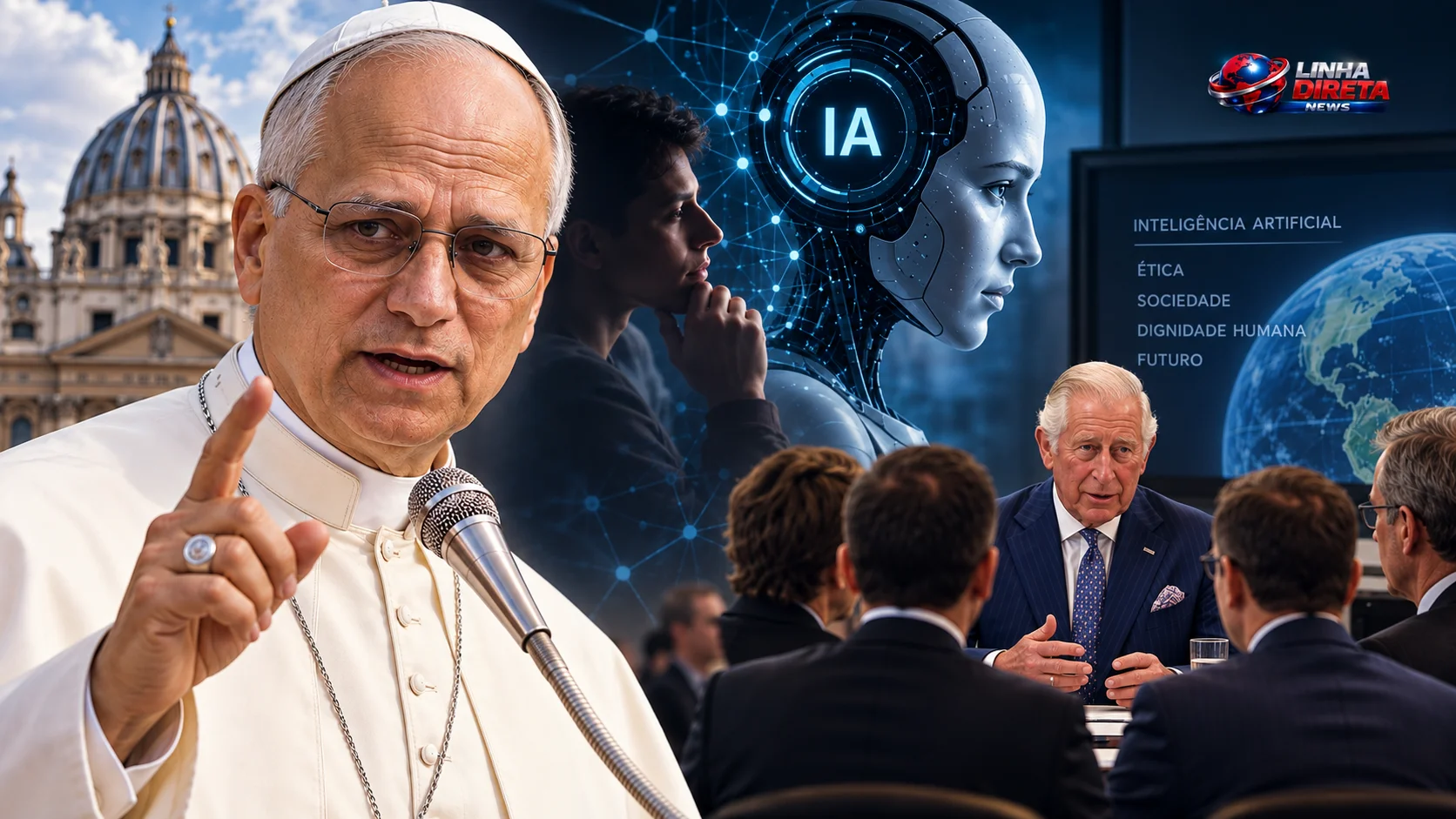 Papa Leão XIV alerta para risco de decisões humanas serem entregues à IA