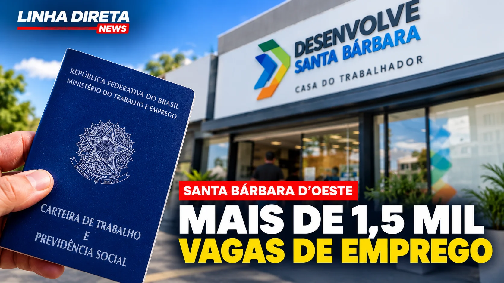 Santa Bárbara d’Oeste tem mais de 1,5 mil vagas de emprego abertas